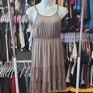 Knox Rose Olive Tiered Midi Dress